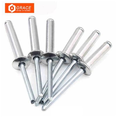 کیفیت  Aluminum Metal 8mm Countersunk Head Blind Rivets Galvanized کارخانه